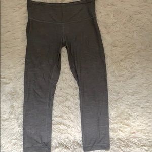Gray crop lululemon leggings